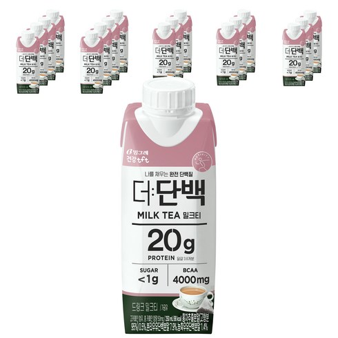 더단백 단백질 드링크 밀크티, 250ml, 18개