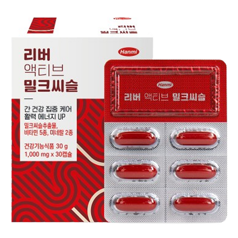 한미 리버 액티브 밀크씨슬 30g, 30정, 1개