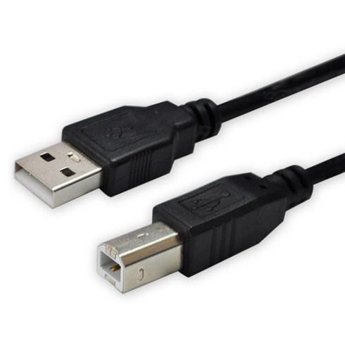 프린터케이블 - 디옵텍 USB 2.0 A M - B M 프린터 케이블 블랙 JUSTLINK U2AB30, 1개, 3m