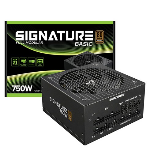 가츠파워x750w브론즈화이트 - AONE 시그니처 750W 80PLUS BRONZE 풀모듈러 베이직 ATX 3.1