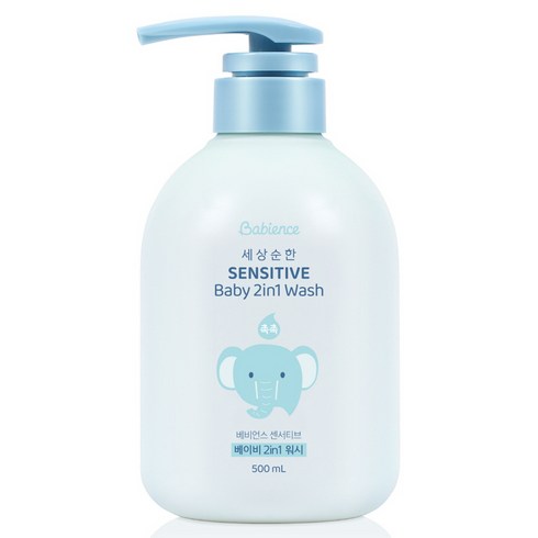 베비언스바디워시 - 베비언스 센서티브 베이비 투인원 워시, 500ml, 1개