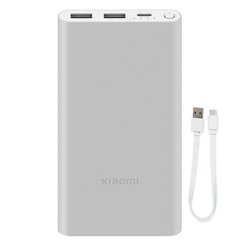 샤오미보조배터리 - 샤오미 고속 대용량 초고속 충전 휴대용 보조배터리 10000mAh 7세대 22.5W C타입, PB100DZM, 실버