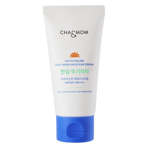 차앤맘피토세린 - 차앤맘 유아용 피토세린 이지워시 마일드 선크림 SPF50+ PA PA++++, 1개, 60ml