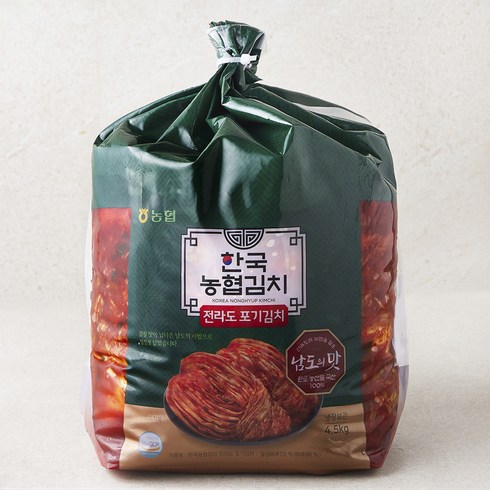 전라도포기김치 - 한국농협김치 전라도 포기김치, 4.5kg, 1개