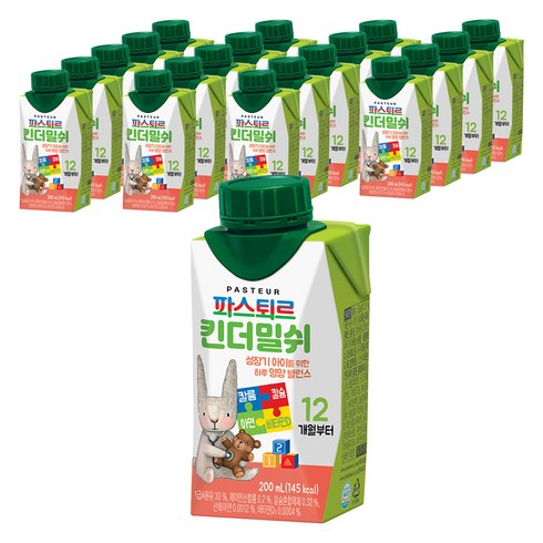 토들러 - 파스퇴르 킨더밀쉬 200ml, 20개