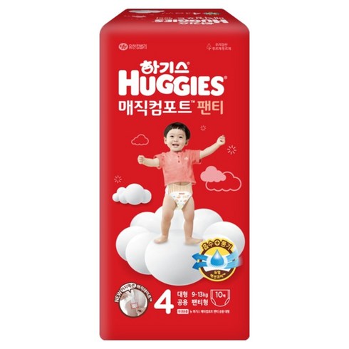 하기스 매직컴포트 팬티형 기저귀 남여공용, 4단계, 10매