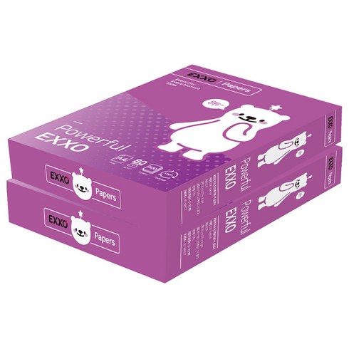 엑소 큐트베어 복사용지 80g, A4, 1000개