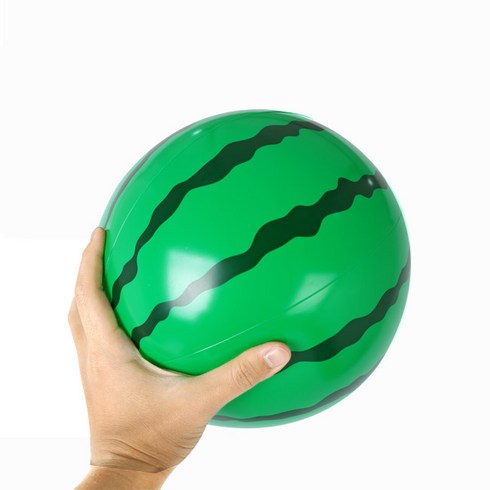 2023년 가성비 최고 비치볼 - 코멧 이중마개 수박비치볼, 41cm, 혼합색상