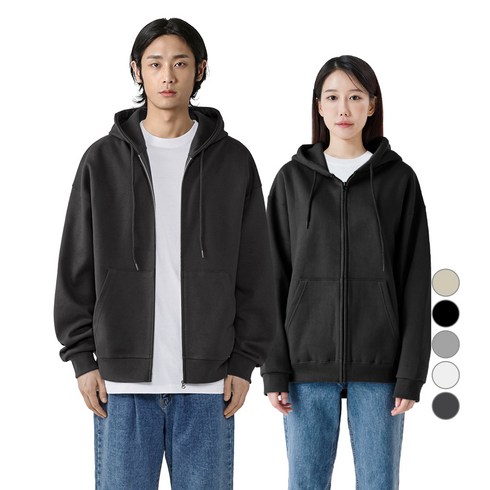 2023년 가성비 최고 페플후드집업 - 네이븐 이지 오버핏 기모 후드집업 N19HZ