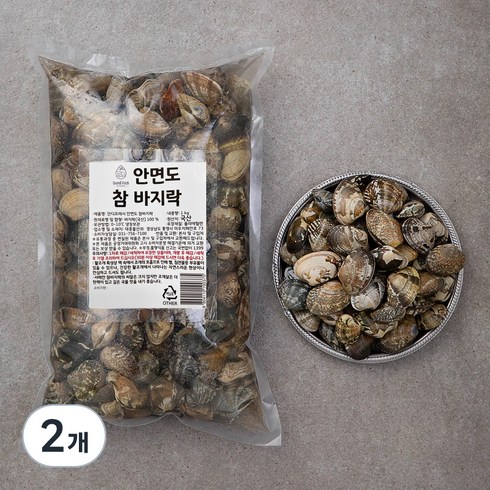 바지락 - 단디프레시 안면도 참바지락, 1kg, 2개