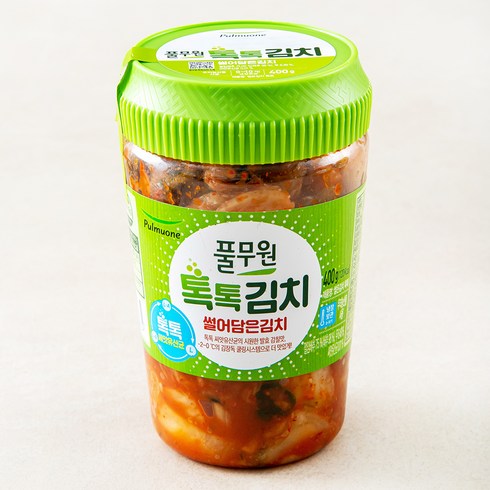 풀무원 톡톡 썰은김치 용기형, 400g, 1개