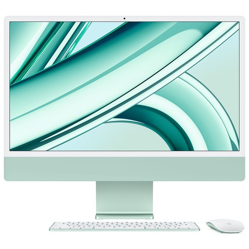 imac - Apple 2023 아이맥 24 M3, 그린, 8코어, 256GB, M3 8코어, 8GB