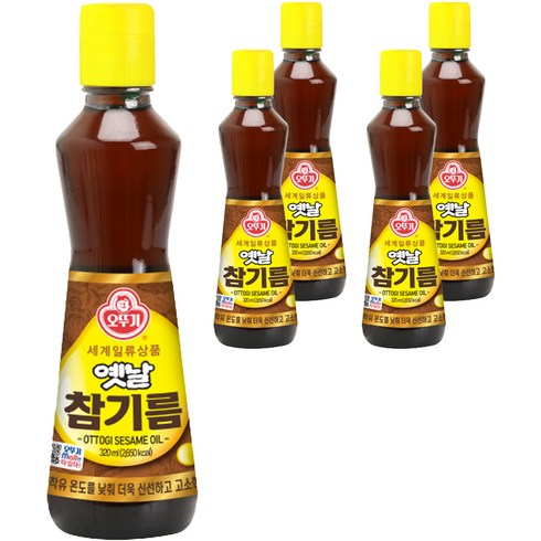 오뚜기 옛날참기름, 320ml, 5개