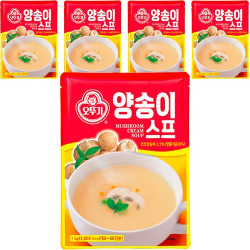 오뚜기 양송이 스프, 1kg, 5개