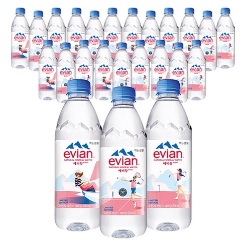 에비앙 - 에비앙 생수, 500ml, 24개