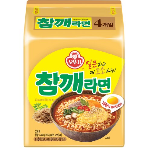 오뚜기 참깨라면 115g, 4개