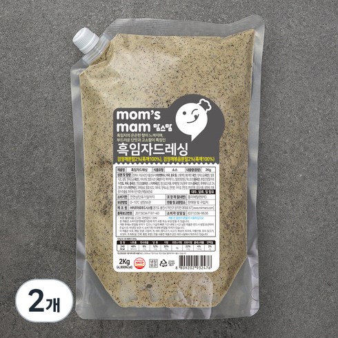 흑임자드레싱 - 맘스맘 흑임자드레싱, 2kg, 2개