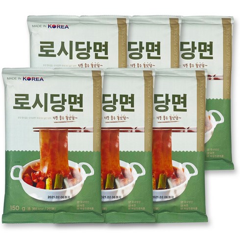 로시당면, 150g, 6개