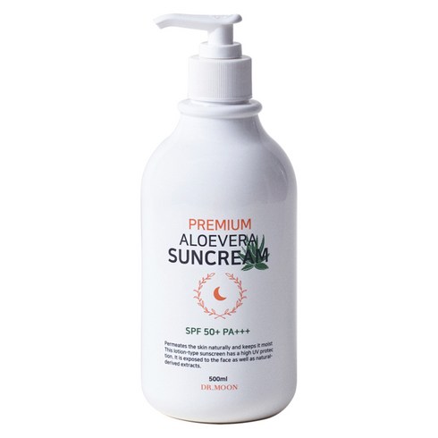 썬크림 - 닥터문 프리미엄 대용량 알로에베라 선크림 SPF50+ PA+++, 500ml, 1개
