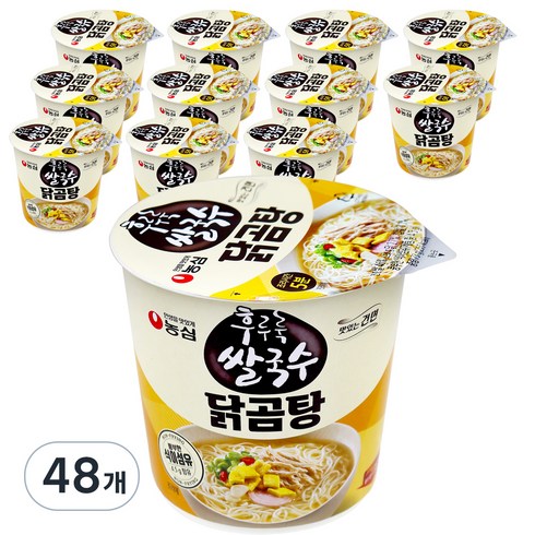 농심 후루룩 쌀국수 닭곰탕, 73g, 48개