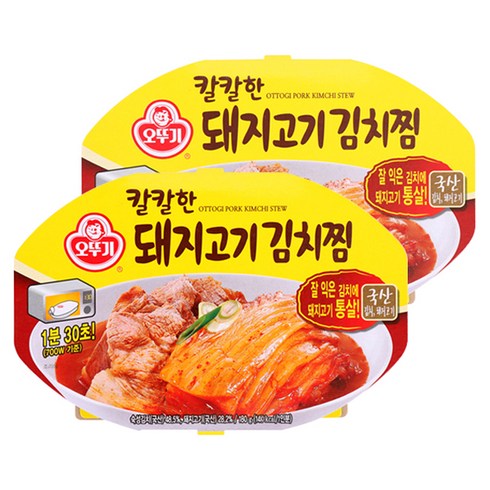 오뚜기 칼칼한 돼지고기김치찜, 180g, 2개