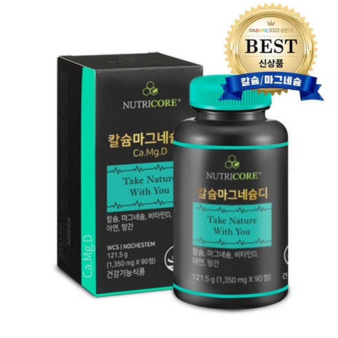 뉴트리코어 칼슘마그네슘D, 90정, 1개