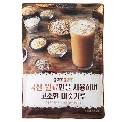 미숫가루1kg - 곰곰 국산 원료만을 사용하여 고소한 미숫가루, 1kg, 1개