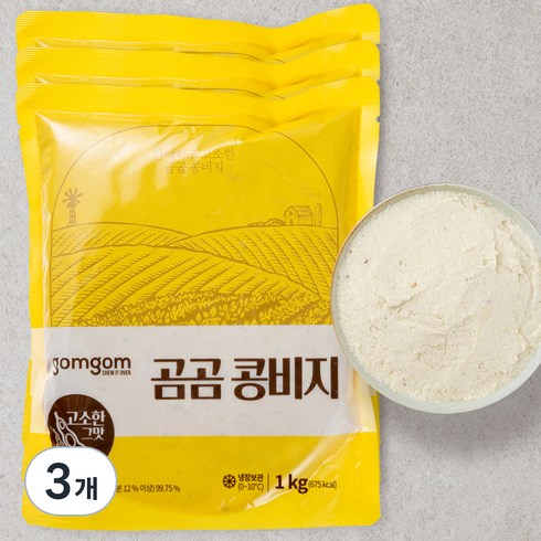 콩비지 - 곰곰 콩비지, 1kg, 3개