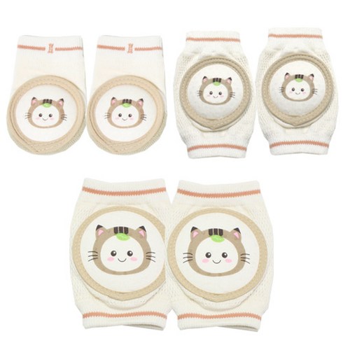 베이슈 무릎&팔꿈치&발보호대2호 세트, 스마일캣, 1세트