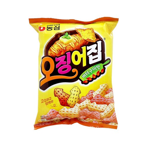 농심 오징어집 버터구이맛, 78g, 20개