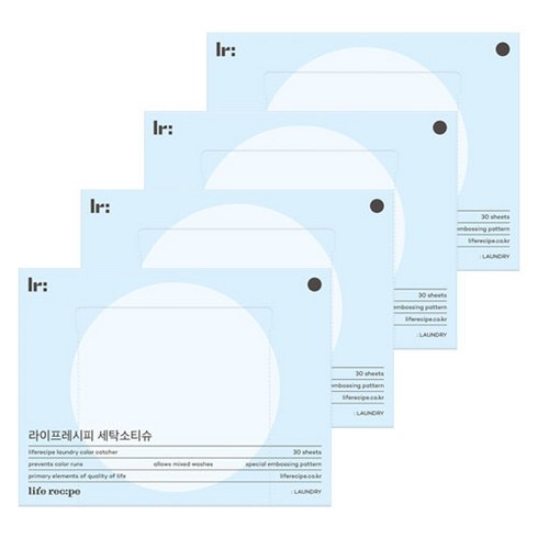라이프레시피 세탁소 티슈, 4개