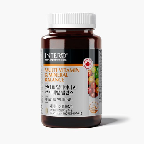 대용량종합비타민 - 인테로 종합 멀티비타민 미네랄, 180정, 1개