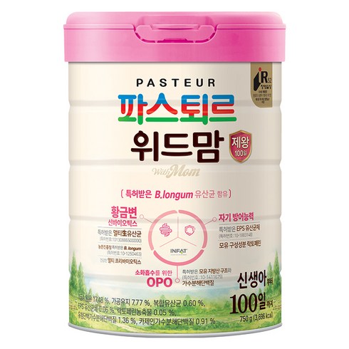 위드맘제왕100 - 파스퇴르 위드맘 제왕 100일, 750g, 1개