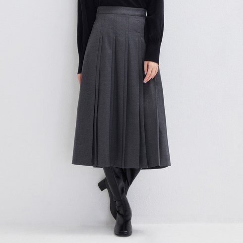 2023년 가성비 최고 플리츠스커트 - 로엠 롱 플리츠 스커트