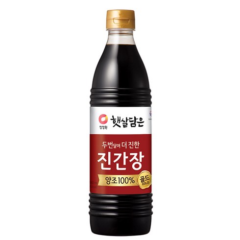 청정원 두번달여 더 진한 진간장골드, 840ml, 1개