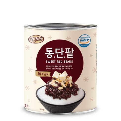 (주)동서 리치스 통단팥, 3kg, 1개