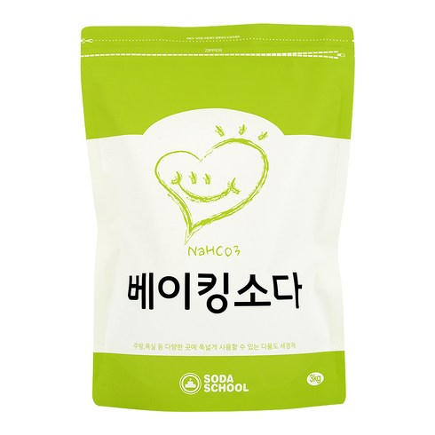 베이킹소다 - 소다스쿨 베이킹소다 대용량, 3kg, 1개