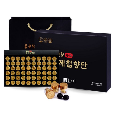 아빠생일선물 - 종근당 황제 침향단 + 쇼핑백, 225g, 1개