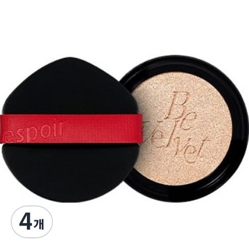 에스쁘아 비벨벳 커버 쿠션 뉴클래스 리필 13g, 베이지 BEIGE, 4개