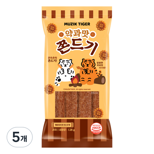 무직타이거 약과맛 쫀드기, 5개, 128g
