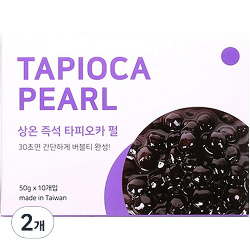 타피오카펄 - 티바인 상온 즉석 타피오카 펄, 50g, 10개입, 2개