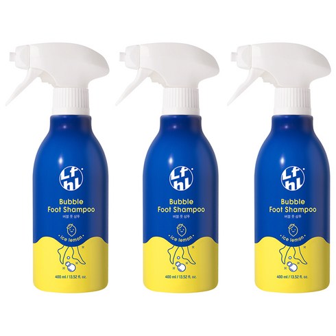 발샴푸 - 라이프홀릭 버블 풋샴푸 아이스 레몬 400ml, 1개입, 3개