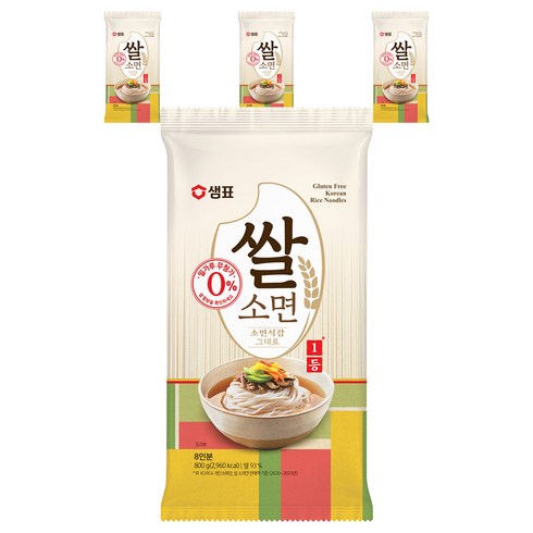 샘표 쌀 소면, 4개, 800g