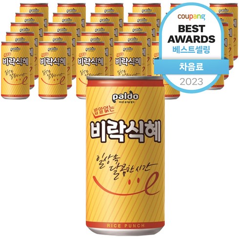 팔도 밥알없는 비락 식혜, 175ml, 30개