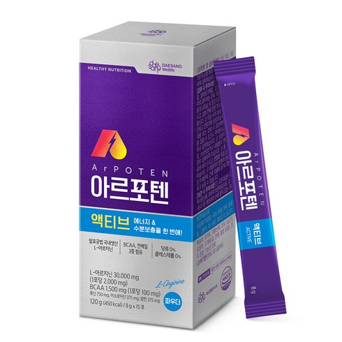 아르포텐 - 대상웰라이프 아르포텐 아르지닌 액티브, 120g, 1개