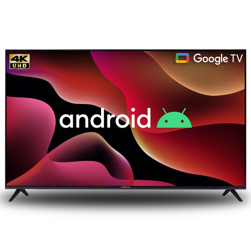 와이드뷰 구글 스마트TV 안드로이드 4K UHD, 139cm(55인치), GTWV55UHD-E1, 스탠드형, 방문설치