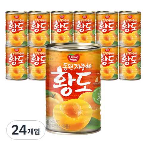 동원에프앤비 지중해황도, 410g, 24개입
