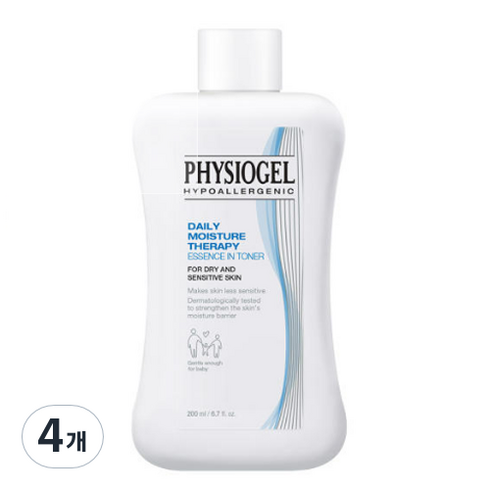 피지오겔 데일리 모이스쳐 테라피 에센스 인 토너, 200ml, 4개