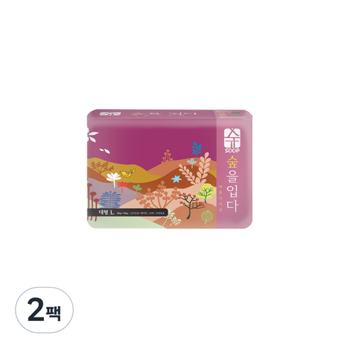 숲바른기저귀 - 숲 팬티형 기저귀 유아용, 대형(L), 52매