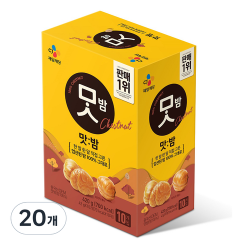 밤 - CJ맛밤, 420g, 2개